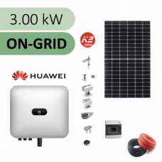 Sistem fotovoltaic ON-GRID, invertor 3 kW, monofazat